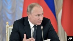 FILE - Russian President Vladimir Putin.
