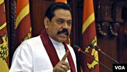 Presiden Sri Lanka Mahinda Rajapaksa