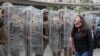 A protester shouts slogans in front of army soldiers during a protest against a parliament session vote of confidence for the new government in downtown Beirut, Lebanon, Feb. 11, 2020. 