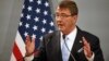 FILE - U.S. Defense Secretary Ash Carter, pictured at a Paris news conference in January, is in Abu Dhabi, a stop on a Mideast tour that will focus on the fight against Islamic State.