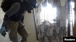 L'inspection d'un site où auraient été utilisées des armes chimiques en Syrie