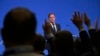 Holandski generalni sekretar NATO-a Mark Rutte odgovara na pitanja novinara tokom sastanka ministara vanjskih poslova NATO-a (Oganizacija Sjevernoatlantskog sporazuma) u sjedištu NATO-a u Briselu, 3. decembra 2024. (Foto: JOHN THYS / AFP)