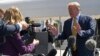 President Donald Trump speaks to reporters on the South Lawn of the White House in Washington, June 22, 2019, before boarding Marine One for the trip to Camp David in Maryland. 