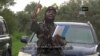 Video screen shot of Nigerian Islamist extremist group Boko Haram leader and obtained by AFP shows Abubakar Shekau, delivering a speech at an undisclosed location, Aug. 24, 2014.