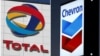  Total နဲ့ Chevron  ကမ္ဘာ့ရေနံကုမ္ပဏီကြီး ၂ ခု (PHOTO: REUTERS) 