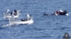 La marine italienne au secours de migrants en Méditerranée, le 28 janvier 2018. 