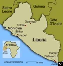 Map of LIberia