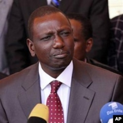 Kenya's suspended Higher Education Minister William Ruto is accused of graft (file photo)