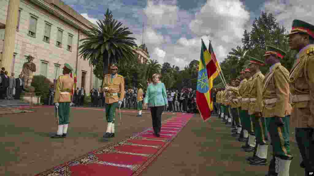  ቻንስለር ጀርመን ኣንገላ መርከል ኣብ ኢትዮጵያ ናይ ሓደ መዓልቲ መገሻ ፈጺመን