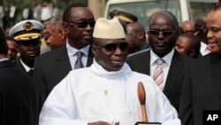 Le président gambien Yahya Jammeh, Malabo, le 30 juin 2011.