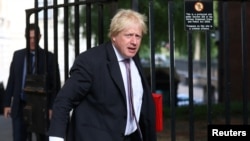 Boris Johnson arrive à la résidence du Premier ministre britannique à Londres, le 3 juillet 2018