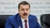 FILE - Ukrainian lawmaker Andrii Derkach attends a news conference in Kyiv, Ukraine, Oct. 9, 2019.