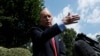 White House chief economic advisor Larry Kudlow speaks with reporters outside the West Wing of the White House in Washington, June 27, 2019.