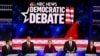 Candidates taking part in Thursday's Democratic debate in Miami, June 27, 2019.