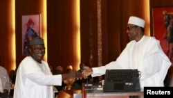 Kayode Fayemi avec Muhammadu Buhari à Auja, le 11 novembre 2015