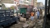 Members of the bomb disposal unit survey the site after a blast at a vegetable market in Quetta, Pakistan April 12, 2019. REUTERS/Naseer Ahmed - RC1FAFBD1490