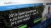 The HealthCare.gov website on a computer screen in New York, Oct. 23, 2018. A U.S. federal judge Friday ruled the Affordable Care Act unconstitutional.