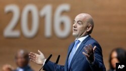 Le Suisse Gianni Infantino, Zurich, 26 février, 2016.