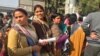Women working in small factories and construction sites are among those who have come to open bank accounts as their salaries are delayed due to cash shortages. 