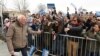 Democratic 2020 U.S. presidential candidate Senator Bernie Sanders is greeted at a campaign rally in Salt Lake City, Utah, March 2, 2020.