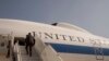 U.S. Secretary of Defense Ash Carter departs for Manila at the conclusion of his visit to India, New Delhi, April 13, 2016. 
