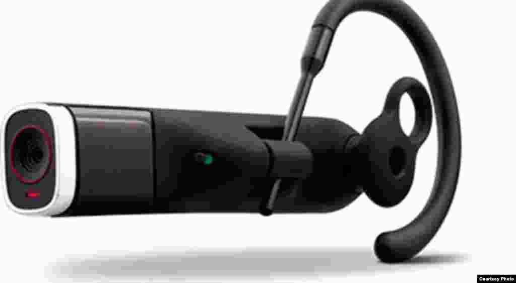 The Looxcie is a wearable camcorder that slips over the user’s ear. It can be paired with an Android device via Bluetooth to send video clips and also serves as an earpiece for a phone.