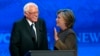 Hillary Clinton et Bernie Sanders jouent le sérieux contre l'épouvantail Trump