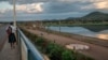 Vue du fleuve Congo en RDC.