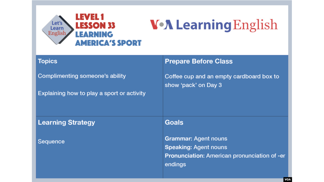 Let's Learn English - Level 1 - Lesson 33