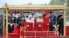 Britain's Queen Joins Giant Flotilla for Jubilee Celebration