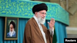 İranın ali ruhani lideri Ayətullah Əli Xamenei. Tehran, İran. 27 oktyabr, 2024. 