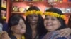 Laxmi Agarwal (center), an icon among acid attack survivors, says they too have a right to hopes and dreams. (A. Pasricha for VOA)