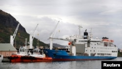 Vue du port de Port-Louis, capitale de l'île Maurice, le 5 août 2015.