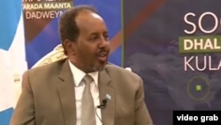 Le président de la Somalie, Hassan Sheikh Mohamud, octobre 2016