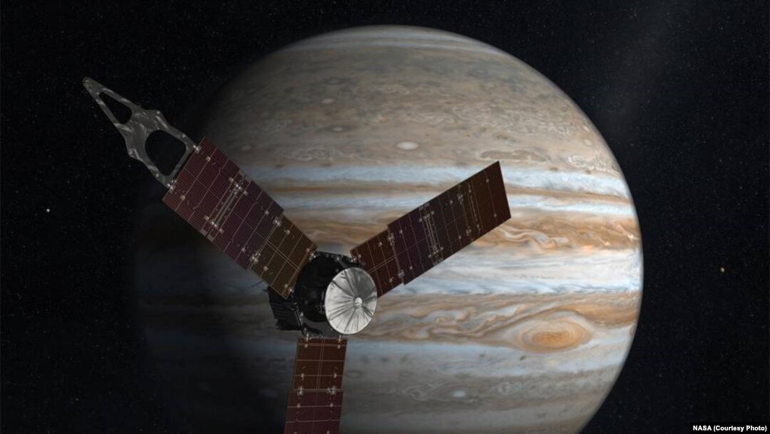 NASA’s solar-powered Juno is expected to begin orbiting the planet Jupiter on July 4, 2016, five years after the spacecraft’s launch. 