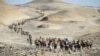 Une course à pied en plein désert dans le nord au Tchad