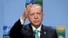 Presiden Turki Recep Tayyip Erdogan saat menghadiri KTT NATO di Vilnius, Lithuania (12/7). 