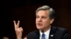 FBI Director Christopher Wray testifies before the Senate Judiciary Committee on Capitol Hill in Washington, July 23, 2019.