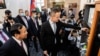 Hungarian foreign minister Peter Szijjarto and Cambodian foreign minister Prak Sokhonn during the inaugural ceremony of Hungary's embassy office in Phnom Penh, Cambodia, November 03, 2020. (Facebook Page: Peter Szijjarto) 