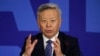 FILE - Jin Liqun, inaugural president of the Asian Infrastructure Investment Bank (AIIB), speaks during a press conference at a hotel in Beijing, Jan. 17, 2016. China is now seriously considering the possibility of joining the TPP regime.