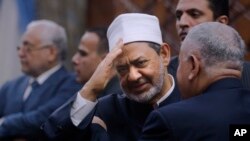 Sheikh Ahmed el-Tayeb, le grand Imam of Al-Azhar, au Caire, en Egypte, le 26 avril 2017.