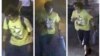 This Aug. 17, 2015, image, released by Royal Thai Police spokesman Lt. Gen. Prawut Thavornsiri shows a man wearing a yellow T-shirt near the Erawan Shrine before an explosion occurred in Bangkok, Thailand. 