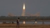 The Geosynchronous Satellite Launch Vehicle (GSLV-F09) carrying the South Asia Satellite lifts off from the Satish Dhawan Space Center in Sriharikota, India, May 5, 2017. 
